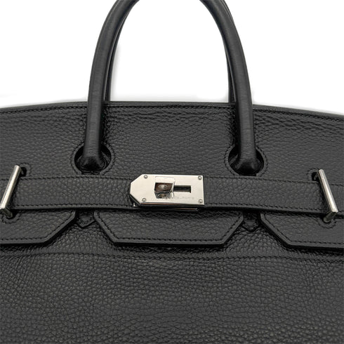 HERMES HAUT A COURROIES 50 BLACK TOGO HAND BAG □H SHW 90302895 - PURPOSE