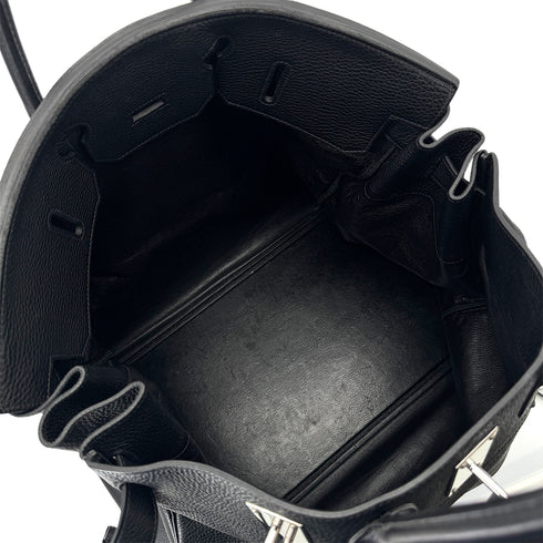 HERMES HAUT A COURROIES 50 BLACK TOGO HAND BAG □H SHW 90302895 - PURPOSE