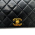 CHANEL VINTAGE FULL FLAP CHAIN SHOULDER BAG BLACK LAMB SKIN 90302899 - PURPOSE