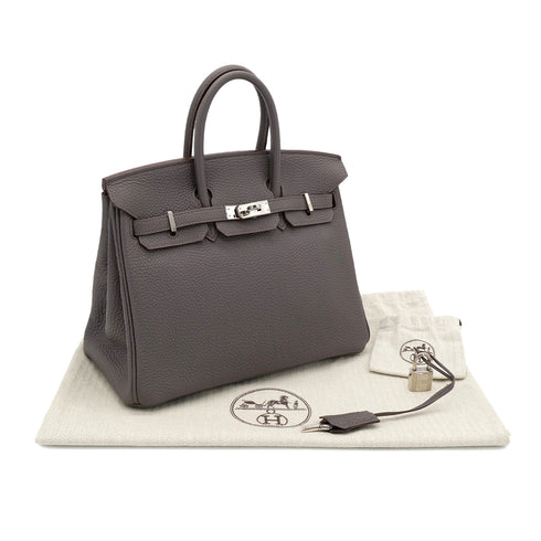 HERMES BIRKIN 25 ETAIN TOGO HAND BAG □R SHW 90302909 - PURPOSE