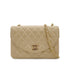 CHANEL VINTAGE MATELASSE HALF MOON CHAIN SHOULDER BAG BEIGE LANB SKIN 90302928 - PURPOSE