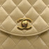 CHANEL VINTAGE MATELASSE HALF MOON CHAIN SHOULDER BAG BEIGE LANB SKIN 90302928 - PURPOSE