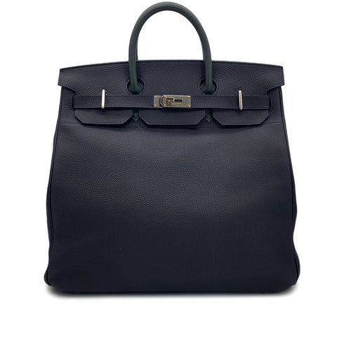 HERMES HAUT A COURROIES 40 CABAN VERT FONCE JAUNE D'OR FEU TOGO HAND BAG B SHW 90302932 - PURPOSE