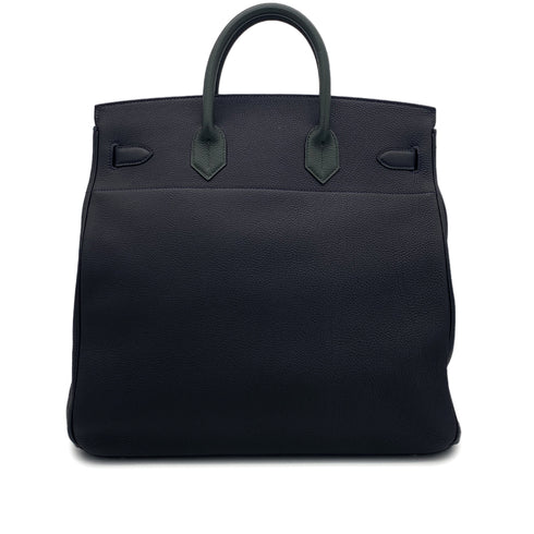HERMES HAUT A COURROIES 40 CABAN VERT FONCE JAUNE D'OR FEU TOGO HAND BAG B SHW 90302932 - PURPOSE
