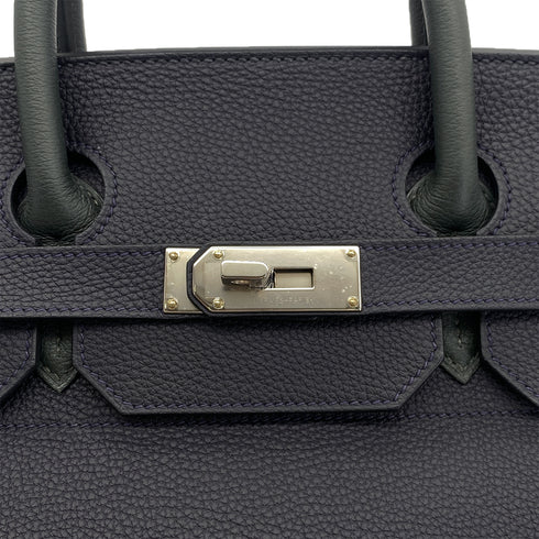 HERMES HAUT A COURROIES 40 CABAN VERT FONCE JAUNE D'OR FEU TOGO HAND BAG B SHW 90302932 - PURPOSE