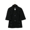 CHANEL BIJOU BUTTON JACKET BLACK WOOL 38 P50 RTW 90302934
