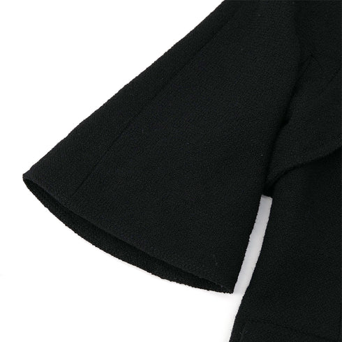 CHANEL BIJOU BUTTON JACKET BLACK WOOL 38 P50 RTW 90302934