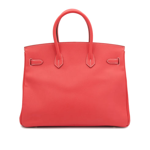 HERMES CANDY BIRKIN 35 ROSE JAIPUR GOLD VEAU EPSOM HAND BAG □P GHW 90302935 - PURPOSE