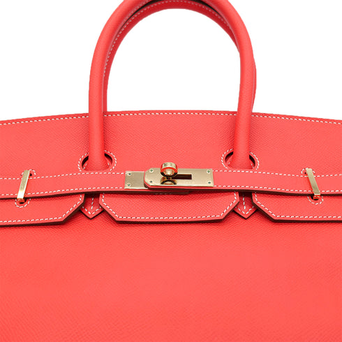 HERMES CANDY BIRKIN 35 ROSE JAIPUR GOLD VEAU EPSOM HAND BAG □P GHW 90302935 - PURPOSE