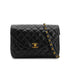 CHANEL VINTAGE MATELASSE HALF MOON CHAIN SHOULDER BAG BLACK LAMB SKIN 90302993 - PURPOSE
