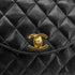 CHANEL VINTAGE MATELASSE HALF MOON CHAIN SHOULDER BAG BLACK LAMB SKIN 90302993 - PURPOSE