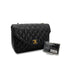 CHANEL VINTAGE MATELASSE HALF MOON CHAIN SHOULDER BAG BLACK LAMB SKIN 90302993 - PURPOSE