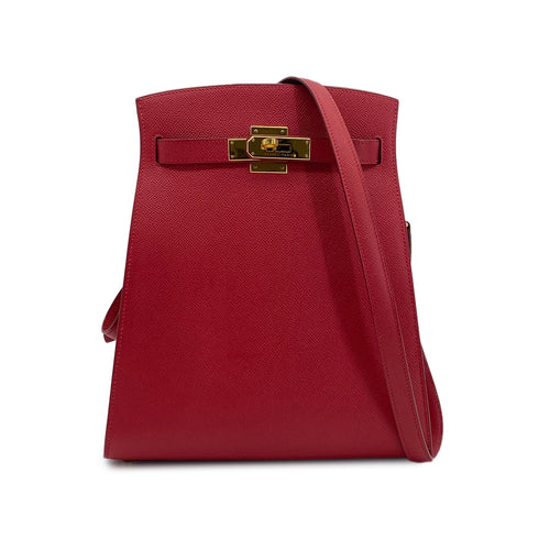 HERMES KELLY SPORTS MM ROUGE VIF COUCHEVEL SHOULDER BAG □C GHW 90302999 - PURPOSE