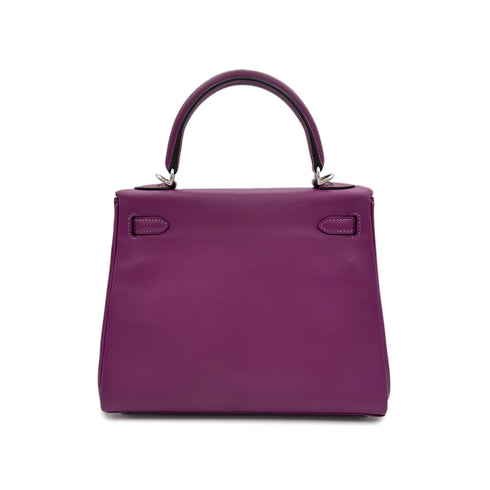 HERMES KELLY 25 RETOURNE ANEMONE VEAU SWIFT HAND SHOULDER BAG Y SHW 90303002 - PURPOSE