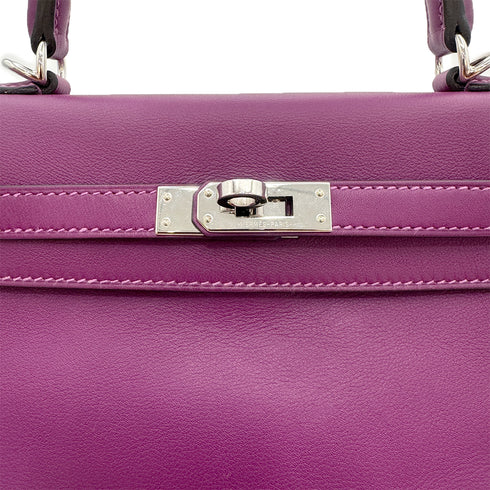 HERMES KELLY 25 RETOURNE ANEMONE VEAU SWIFT HAND SHOULDER BAG Y SHW 90303002 - PURPOSE