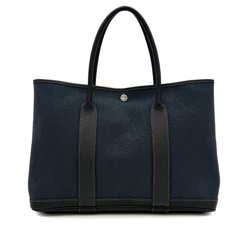 HERMES GARDEN PARTY 36 PM DENIM FONCE TOTE BAG □P 90303005 - PURPOSE
