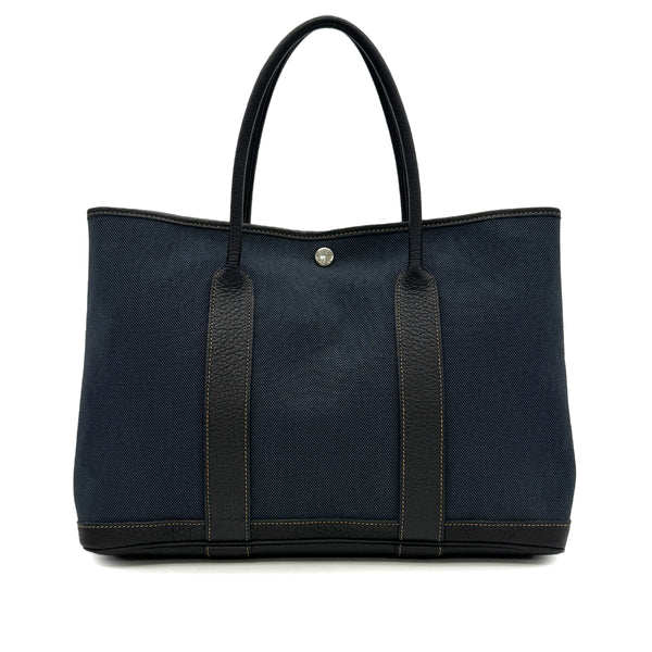 HERMES GARDEN PARTY 36 PM DENIM FONCE TOTE BAG □P 90303005 - PURPOSE