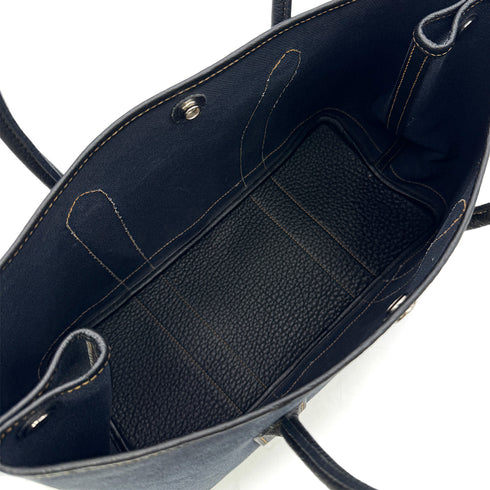HERMES GARDEN PARTY 36 PM DENIM FONCE TOTE BAG □P 90303005 - PURPOSE