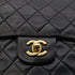 CHANEL VINTAGE CLASSIC FLAP MEDIUM CHAIN SHOULDER BAG BLACK LAMB SKIN 90303006 - PURPOSE