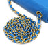 CHANEL VINTAGE MATELASSE TRAPEZOID CHAIN SHOULDER BAG BLUE LAMB SKIN 90303009 - PURPOSE