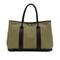 HERMES GARDEN PARTY PM KAHKI TOILE OFFICIER VEAU NEGONDA TOTE BAG □F 90303015 - PURPOSE