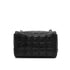 CHANEL VINTAGE 2.55 CHOCOLATE BAR MINI CHAIN SHOULDER BAG BLACK LAMB SKIN 90303020 - PURPOSE