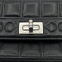 CHANEL VINTAGE 2.55 CHOCOLATE BAR MINI CHAIN SHOULDER BAG BLACK LAMB SKIN 90303020 - PURPOSE