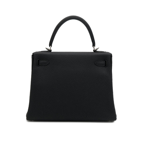 HERMES KELLY 25 RETOURNE BLACK TOGO HAND SHOULDER BAG D SHW 90303025 - PURPOSE
