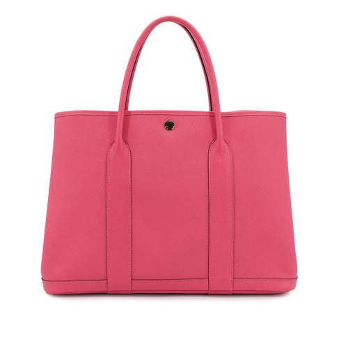 HERMES GARDEN PARTY PM ROSE AZALEE EPSOM TOTE BAG A 90303068 - PURPOSE