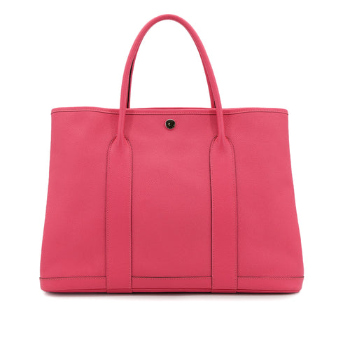 HERMES GARDEN PARTY PM ROSE AZALEE EPSOM TOTE BAG A 90303068 - PURPOSE