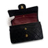 CHANEL VINTAGE CLASSIC FLAP SMALL CHAIN SHOULDER BAG BLACK LAMB SKIN 90303070 - PURPOSE