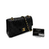CHANEL VINTAGE CLASSIC FLAP SMALL CHAIN SHOULDER BAG BLACK LAMB SKIN 90303070 - PURPOSE
