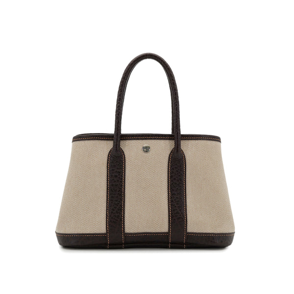 HERMES GARDEN PARTY TTPM MARON TOILE H BUFFLE SKIPPER HAND BAG □H 90303071 - PURPOSE