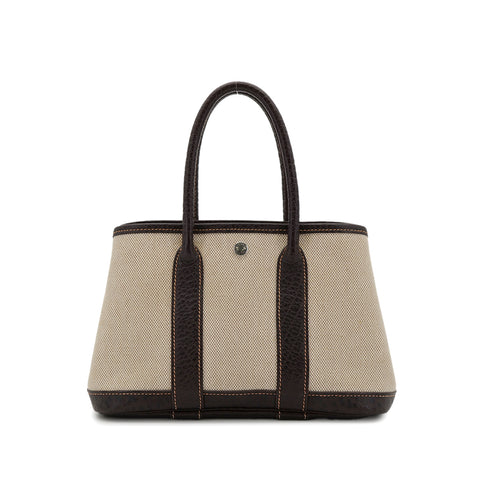 HERMES GARDEN PARTY TTPM MARON TOILE H BUFFLE SKIPPER HAND BAG □H 90303071 - PURPOSE
