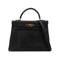 HERMES KELLY 32 RETOURNE BLACK TOGO HAND SHOULDER BAG □C GHW 90303072 - PURPOSE