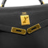 HERMES KELLY 32 RETOURNE BLACK TOGO HAND SHOULDER BAG □C GHW 90303072 - PURPOSE