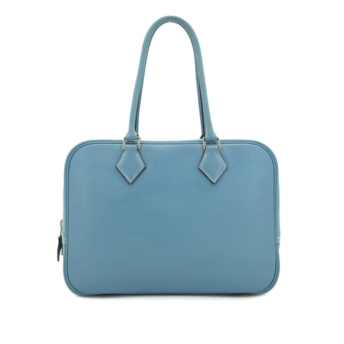 HERMES PLUME 28 BLUE JEAN VEAU EPSOM HAND BAG □I SHW 90303074 - PURPOSE