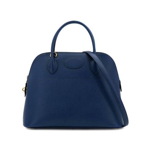 HERMES BOLIDE 31 BLEU ROY ARDENNES HAND SHOULDER BAG □A GHW 90303311 - PURPOSE