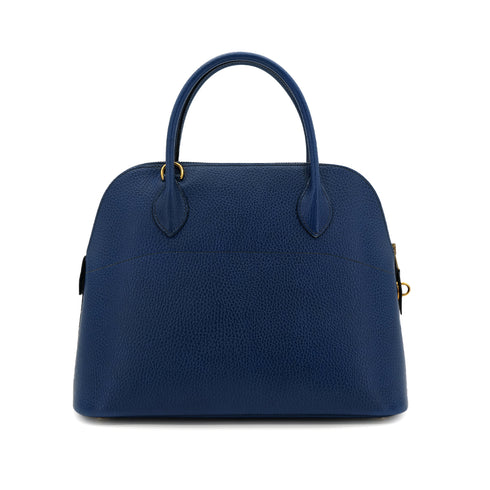 HERMES BOLIDE 31 BLEU ROY ARDENNES HAND SHOULDER BAG □A GHW 90303311 - PURPOSE