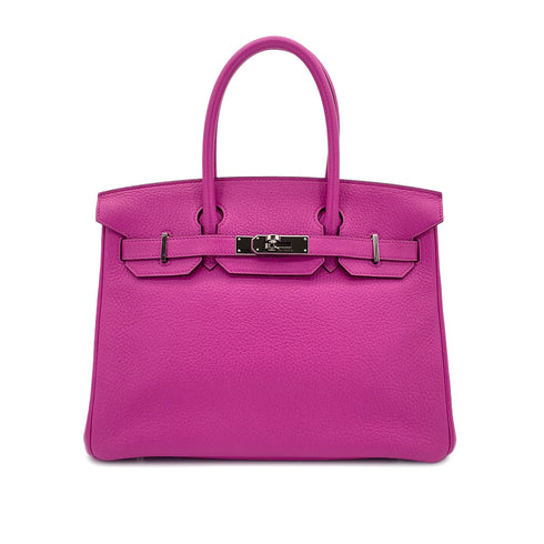 HERMES BIRKIN 30 MAGNOLIA TAURILLON CLEMENCE HAND BAG C SHW 90303312