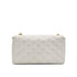CHANEL VINTAGE MINI MATELASSE BIG COCO CHAIN SHOULDER BAG WHITE LAMB SKIN 90303314 - PURPOSE