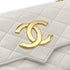 CHANEL VINTAGE MINI MATELASSE BIG COCO CHAIN SHOULDER BAG WHITE LAMB SKIN 90303314 - PURPOSE