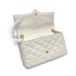 CHANEL VINTAGE MINI MATELASSE BIG COCO CHAIN SHOULDER BAG WHITE LAMB SKIN 90303314 - PURPOSE