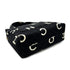 CHANEL VINTAGE MATELASSE LOGO HAND BAG BLACK WHITE CANVAS 90303315 - PURPOSE