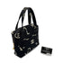 CHANEL VINTAGE MATELASSE LOGO HAND BAG BLACK WHITE CANVAS 90303315 - PURPOSE