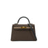 HERMES KELLY MINI 2 TRICOLORE ECORCE ETOUPE BLACK VEAU EPSOM HAND SHOULDER BAG B GHW 90303317 - PURPOSE