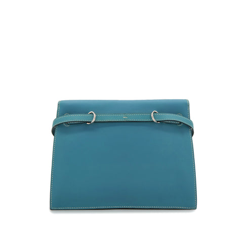 HERMES KELLY DANCE BLUE JEAN VEAU SWIFT SHOULDER BAG □K SHW 90303483 - PURPOSE