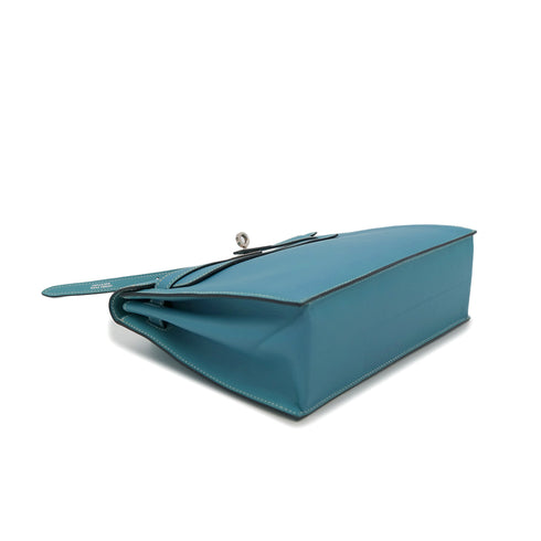 HERMES KELLY DANCE BLUE JEAN VEAU SWIFT SHOULDER BAG □K SHW 90303483 - PURPOSE
