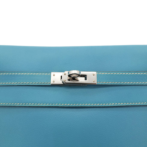 HERMES KELLY DANCE BLUE JEAN VEAU SWIFT SHOULDER BAG □K SHW 90303483 - PURPOSE