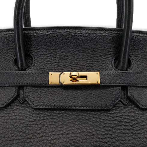 HERMES BIRKIN 40 BLACK TOGO HAND BAG □D GHW 90303485 - PURPOSE